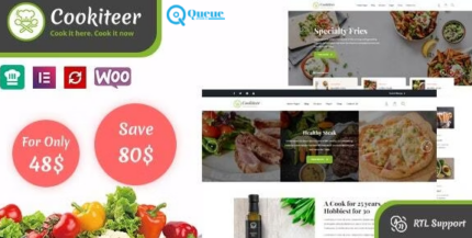 Cookiteer- Food & Recipe WordPress Theme