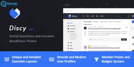 Discy- Social Questions and Answers WordPress Theme