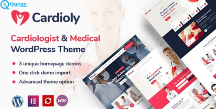 Cardioly v2.8 - Cardiologist and Medical WordPress theme