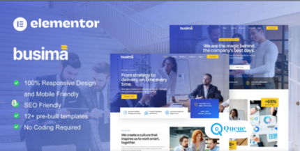 Busima - Business Consultant Elementor Template Kit