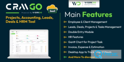 CRMGo SaaS - Projects, Accounting, Leads, Deals & HRM Tool