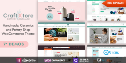 CraftXtore (v1.6.4) Handmade, Ceramics and Pottery Shop WooCommerce Theme