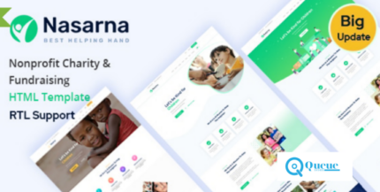 Nasarna:  HTML5 Template for Charity Nonprofits