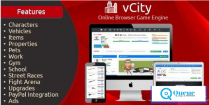 vCity v2.8 - Online Browser Game Platform