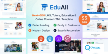 EduAll - Education Tutors LMS & Online Course Template Multipurpose
