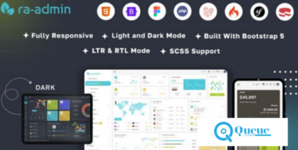 Ra-admin v1.0 - Boostrap, PHP, Laravel, codeigniter, symfony, cake PHP & Figma Admin Dashboard Template