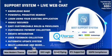 Support System v4.1.4 - Live Web Chat & Client Desk & Ticket Help Desk